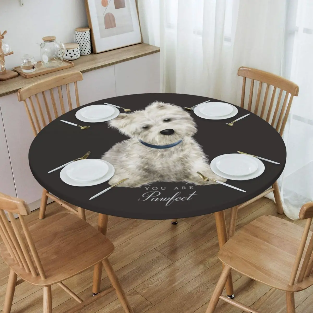 

Скатерть для круглого стола, эластичная круглая ткань, 45-50 дюймов