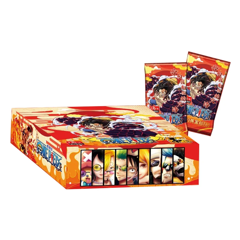 

One Piece Gold Fleet Sailing Anime Collection Card Colorful Stamping UR Card Gold Flash Rare SP Card Toy Gift for Children