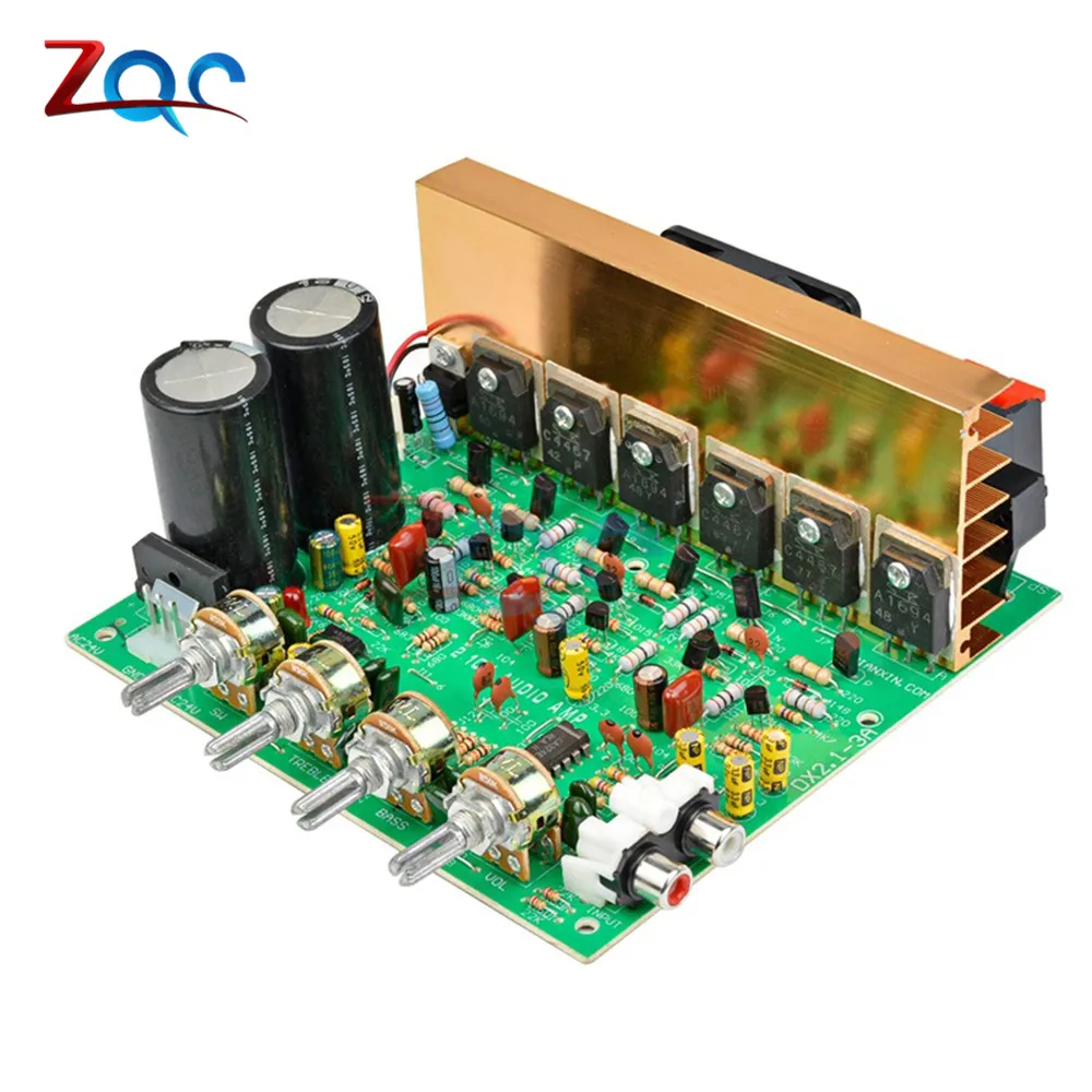 

DX-2.1 3×80W Digital Power Amplifier Board 20HZ-30KHz AC18-24V Stereo Home Music Module Audio AMP