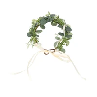 hair wreath eucalyptus wreath artistic for seaside for photo taking for vacation