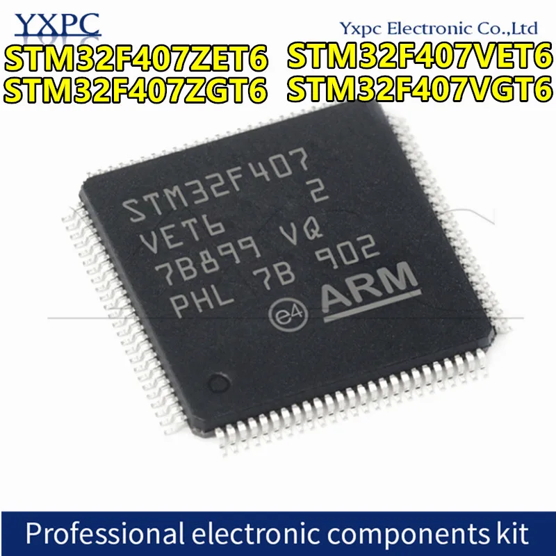 

1 pallet/lot STM32F407ZET6 STM32F407VET6 STM32F407ZGT6 STM32F407VGT6 QFP microcontroller