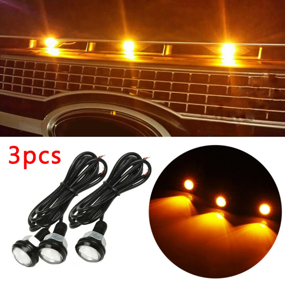 

Durable High Quality Hot New Practical Grille Style Light 3pcs Parts Truck Upgrade Amber For Ford F-150 Raptor