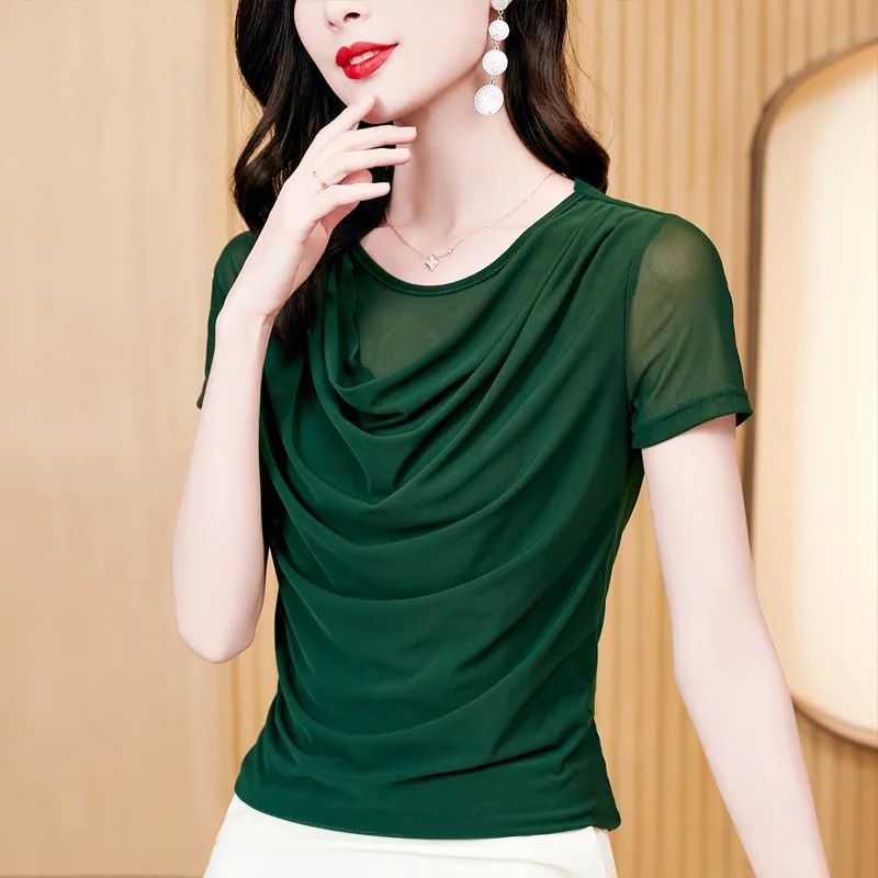 Новинка модная летняя одежда повседневная рубашка с воротником-стойкой