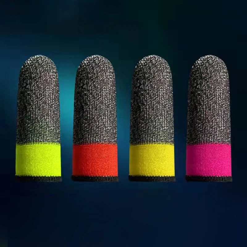 

1 пара, игровые напальчники из серебристого волокна, 0,3 мм