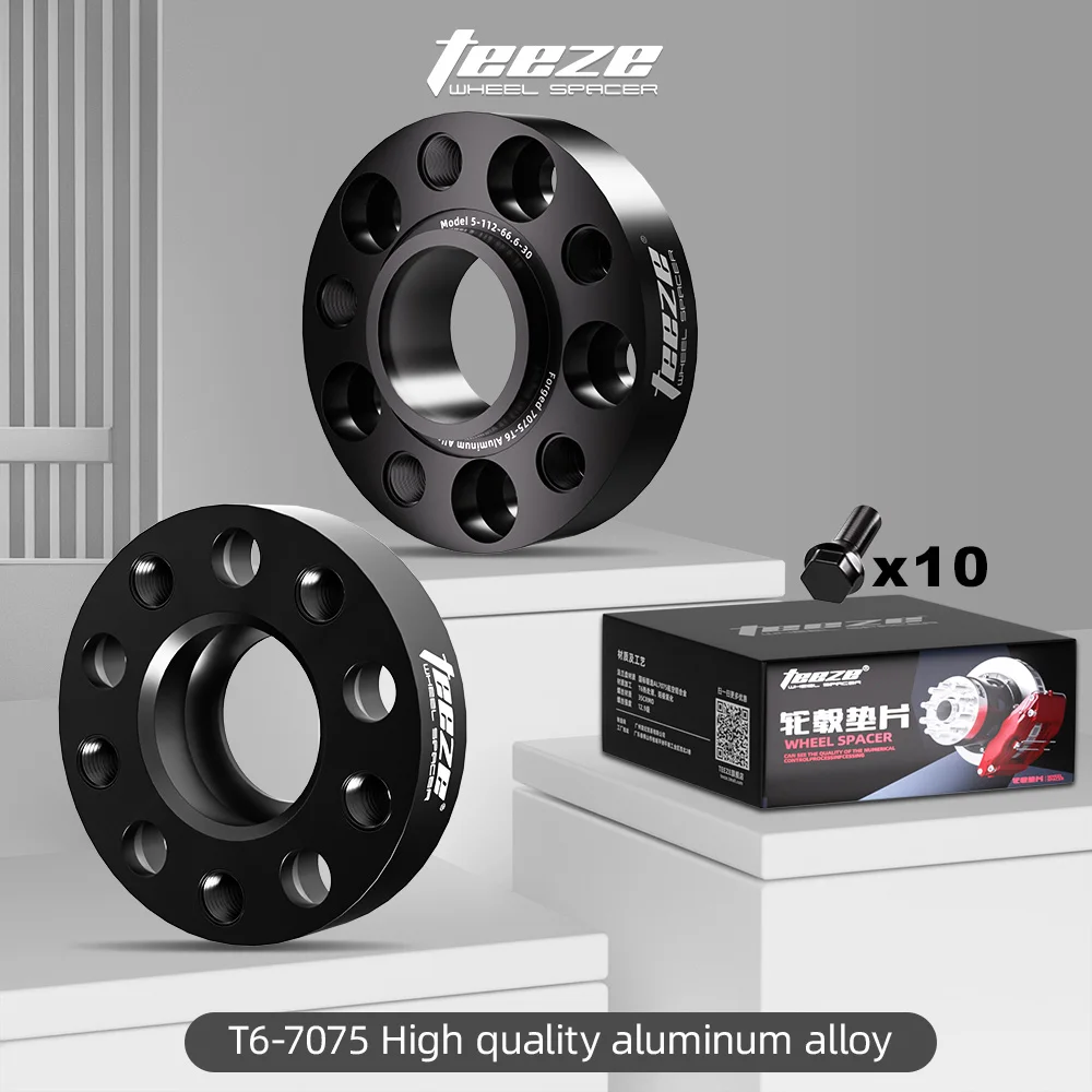 

TEEZE 2PCS 25/30/35mm 5x108 60.1 For Chery Jetour Traveler T2 Flange Plate T6-7075 Wheel Spacers Aluminum Hub widened Adapter