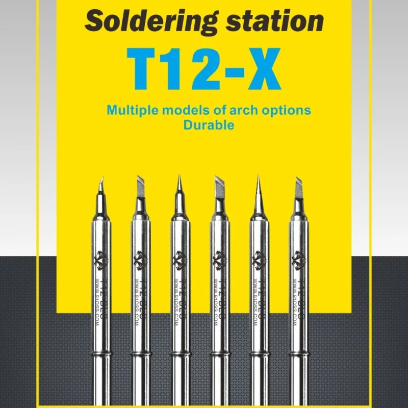T12-X Большой ЖК-дисплей Интеллектуальная паяльная станция Цифровой электронный