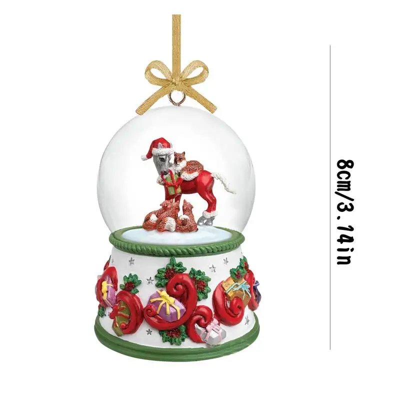 Рождественская елка Декор лошади 2D акриловая подвеска для рукоделия Украшение