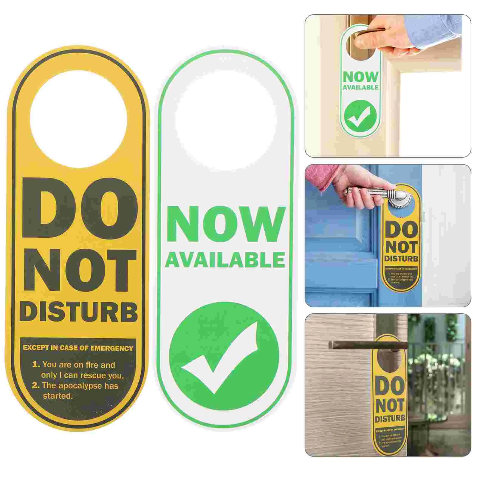 Двухсторонняя подвесная бирка из ПВХ для двери не беспокоить гостиничные