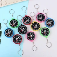 color plastic compass key chain childrens science experiment supplies travel outdoor equipment students learning stationery