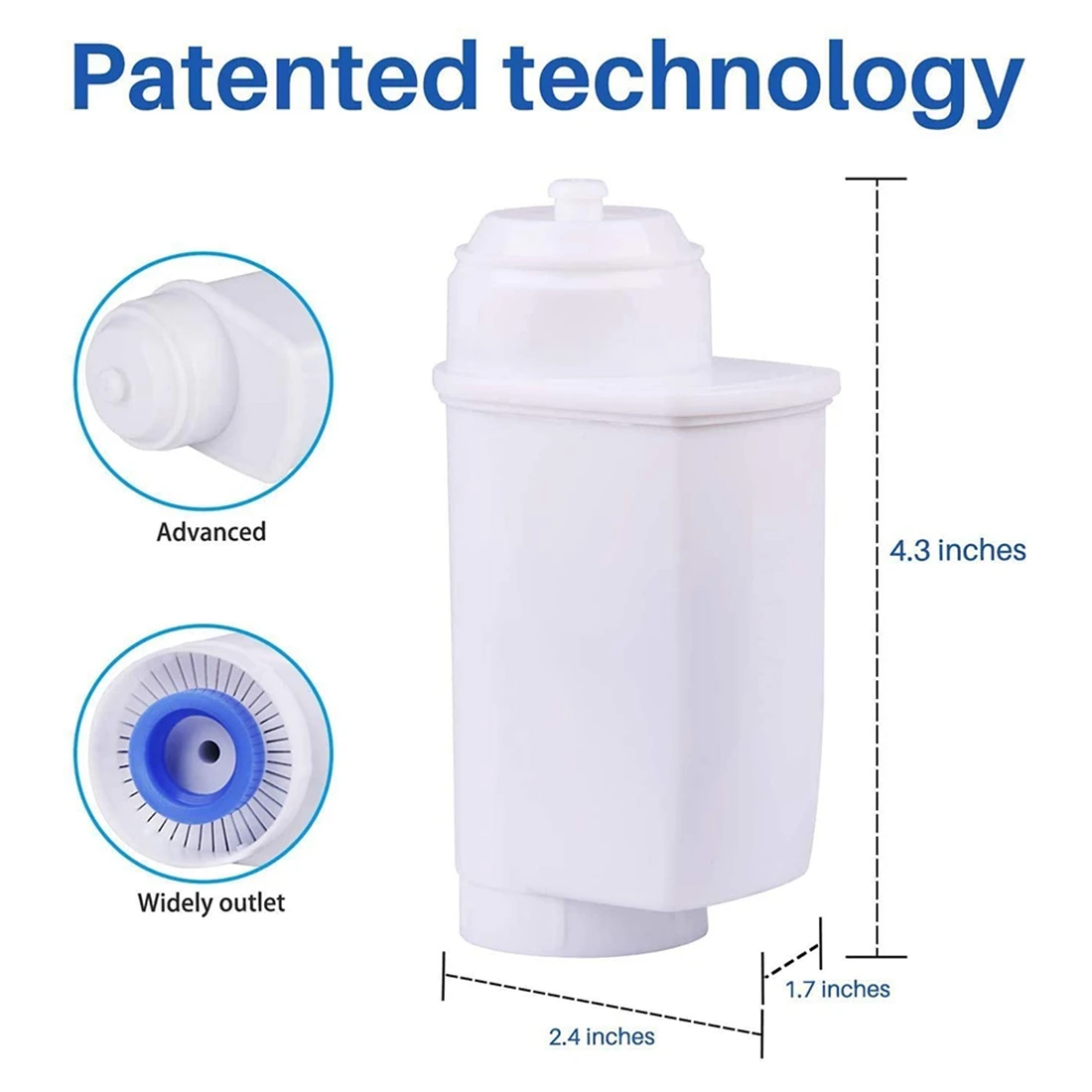 Фильтр для воды кофе 6 шт. подходит серии Siemens EQ TZ70003 TCZ7003 TCZ7033 BRITA Intenza фильтр Broch