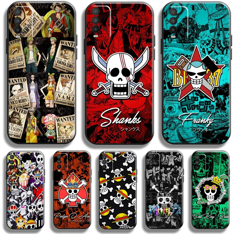 

One Piece Skull Logo For Xiaomi Redmi 10 9 9T 9A 9C 8 8A Redmi Note 10 10S 9 9T 9S 5G 8 8T 7 PRO Phone Case Coque Back