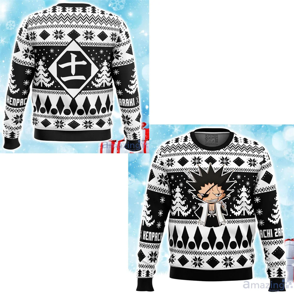 Hitsugaya Toushirou Bleach Thousand Years of Blood War Ugly Christmas Sweater 2025 Осень и зима Новая мода Мультфильм