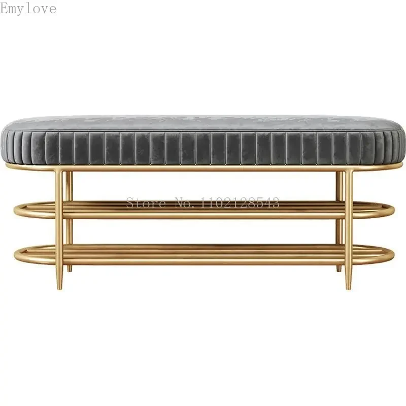 Вешалка для обуви с мягким бархатным сиденьем скамейка хранения мебель гостиной