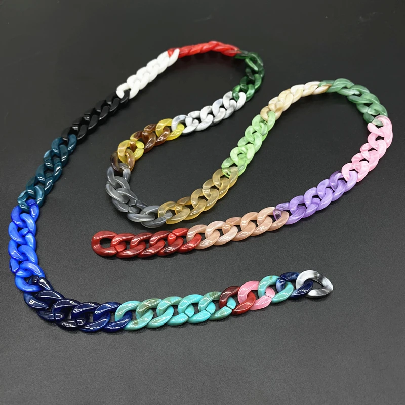 Витая цепь из акрила бусины-цепочки для изготовления ювелирных изделий сделай