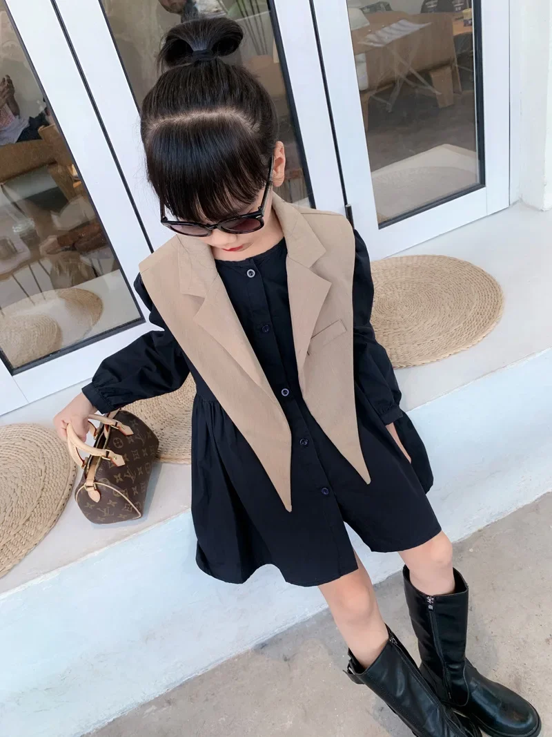 Одинаковое осеннее платье для мамы и дочки женская деловая одежда костюмы мода