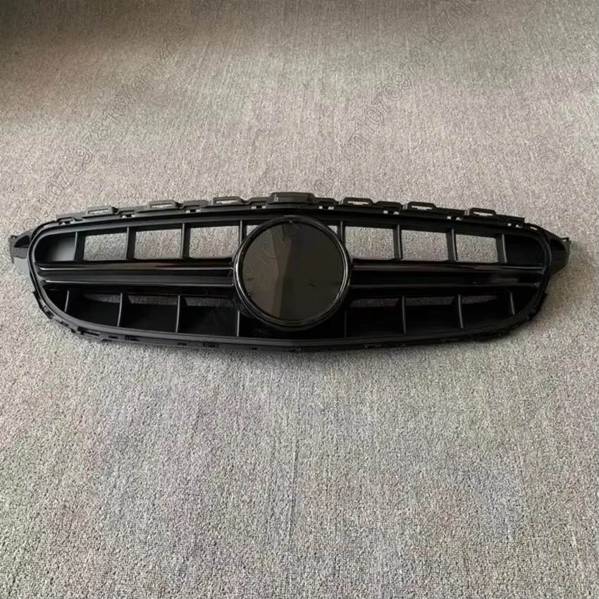 

Решетка для Mercedes C-Class W205 C180 C200 C250 C300 C350 C43 2014-2018 Решетка переднего бампера Автоматическая гоночная решетка