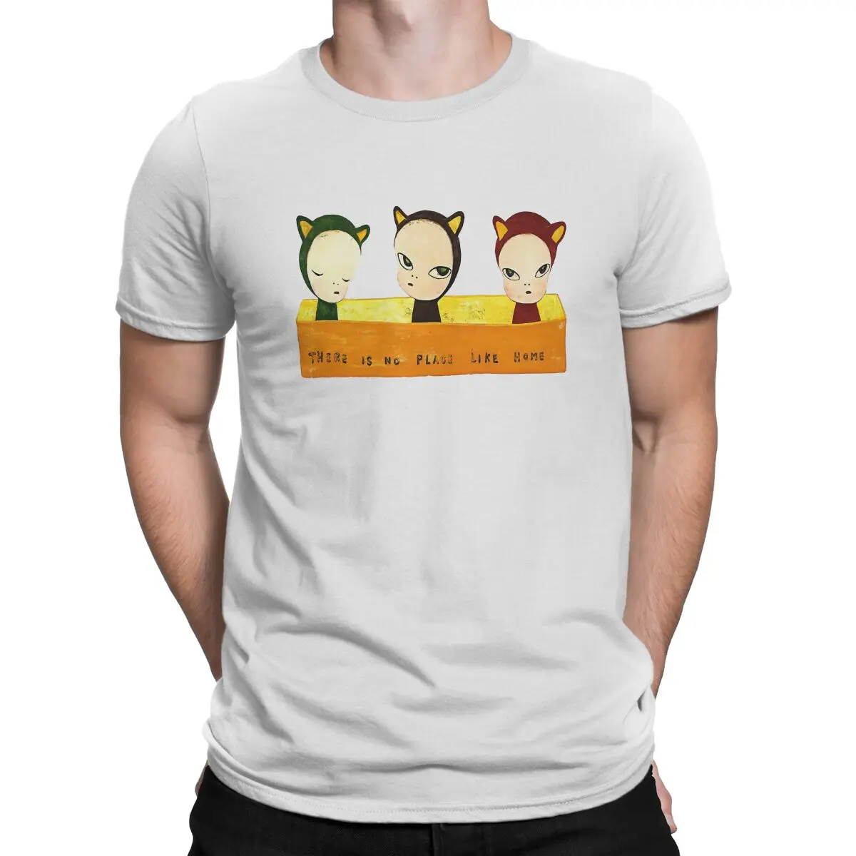 

Yoshitomo Nara Japanese Artist Work Poster Wall Tshirt Homme Men's Clothing Blusas Polyester T Shirt For Men