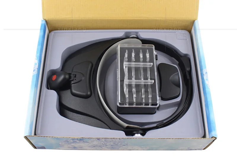 Головная лупа для очков с увеличением 1,2X, 1,8X, 2,5X, 3,5X с светодиодной подсветкой и ювелирным бинокулярным лупой