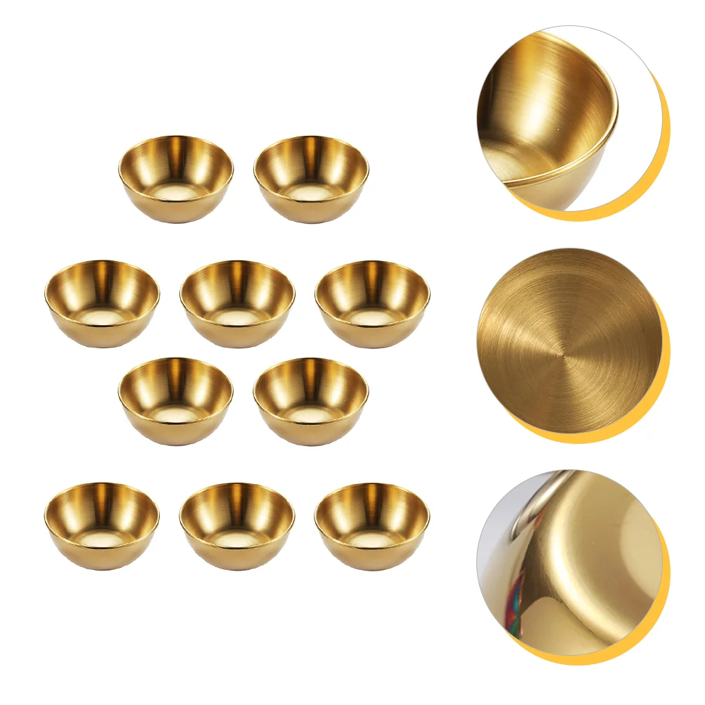 

10 шт., круглые тарелки для соуса чили