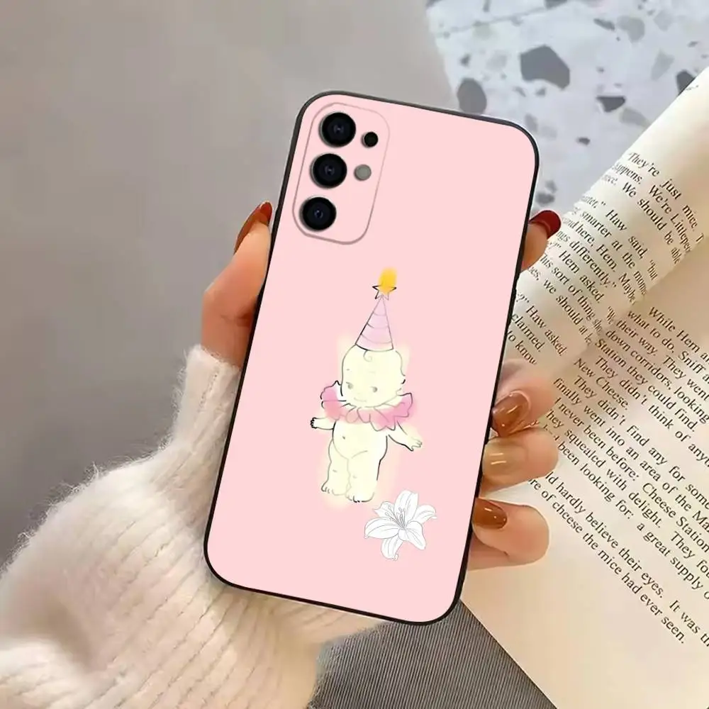 Чехол для телефона Kewpie Cute Angel, черный, силиконовый, мягкий, для Samsung S25, S24, S21, S22, S23, S30, Ultra, S20, Plus, Fe, Lite (art.: 3920db0dcd458) - 3920db0dcd458