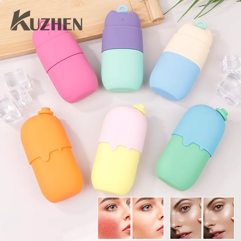 Силиконовый ледяной ролик для лица многоразовый массажер женщин и девушек