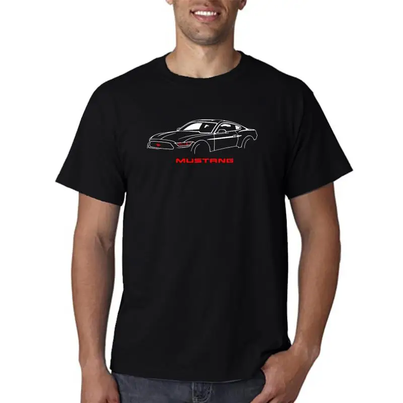 Футболка под заказ Mustang S M L Xl Xxl Мужская Gt500 Shelby Muscle Car Line