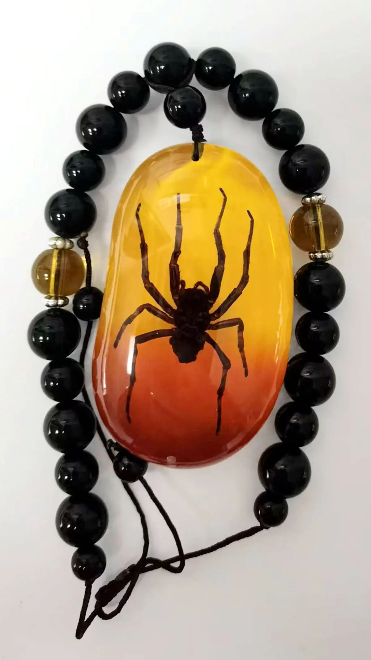 Уникальный дизайн браслета Паук Черный круглый браслет из бисера с насекомыми