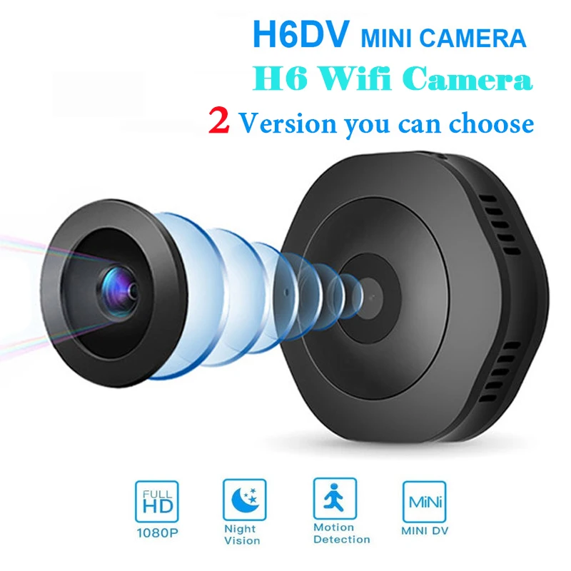 

H6 DV/Wifi Micro Camera Night Version Mini Action Camera with motion Sensor Camcorder Voice Video Recorder Small Cam