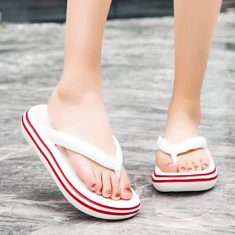 

Шлепанцы женские на толстой платформе, Нескользящие пляжные тапочки для пар, сланцы, домашняя обувь, Эва, лето 2023