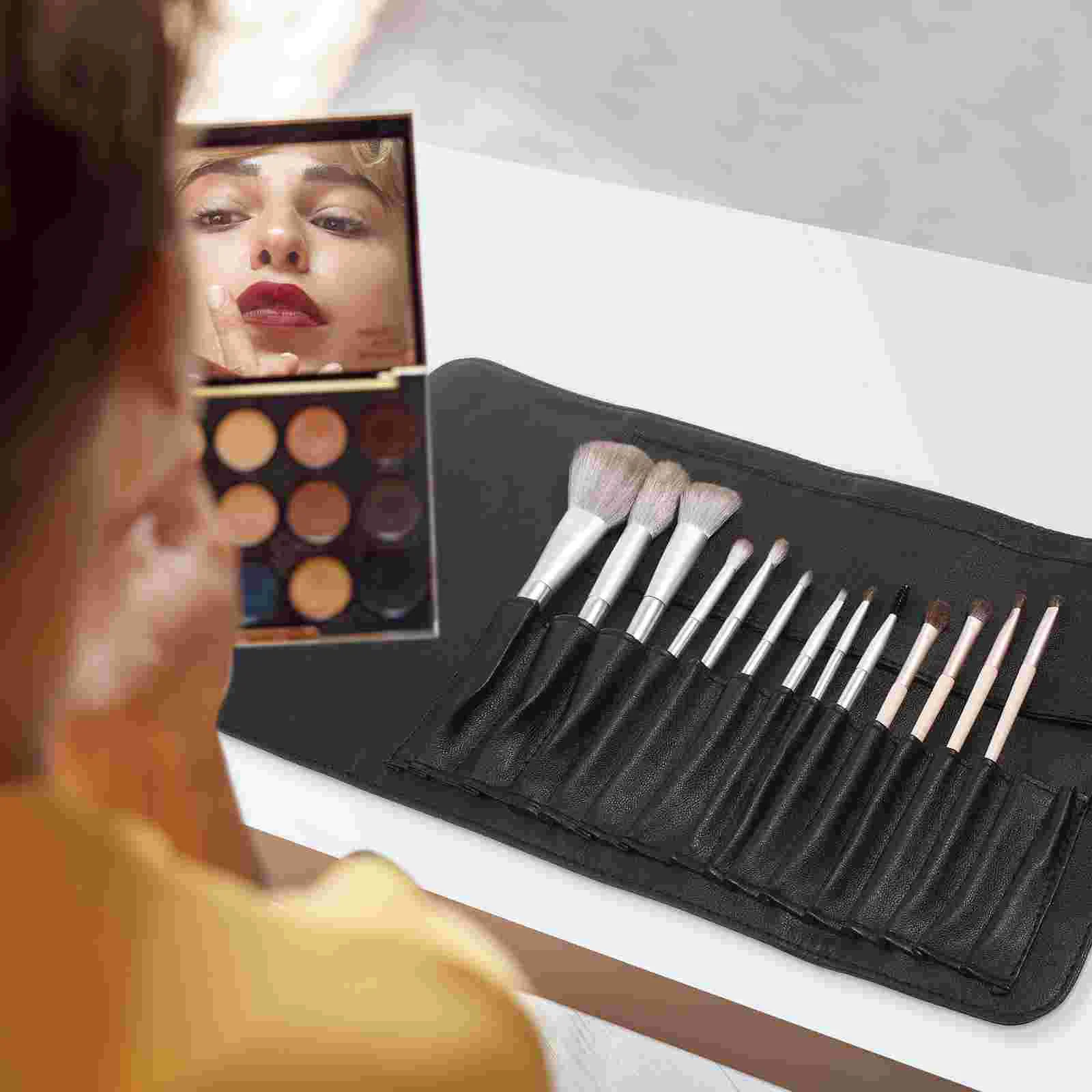 Сумка для хранения кистей лица держатель портативный органайзер сумка