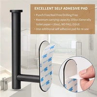 creative toilet roll holder stick on wall self adhesive bathroom toilet paper holder no punching towel kitchen accessories