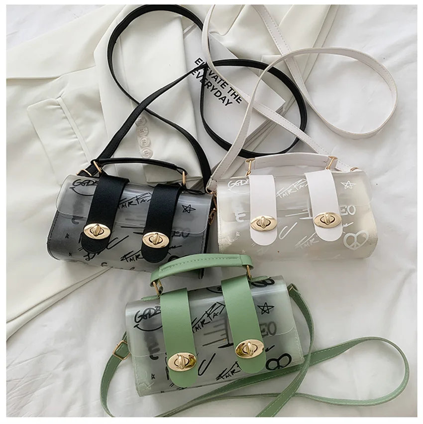 

Summer Popular Small Fresh Transparent Jelly Small Bag Women's 2022 New Trendy Western Style All-Match One-Shoulder MessengerBag