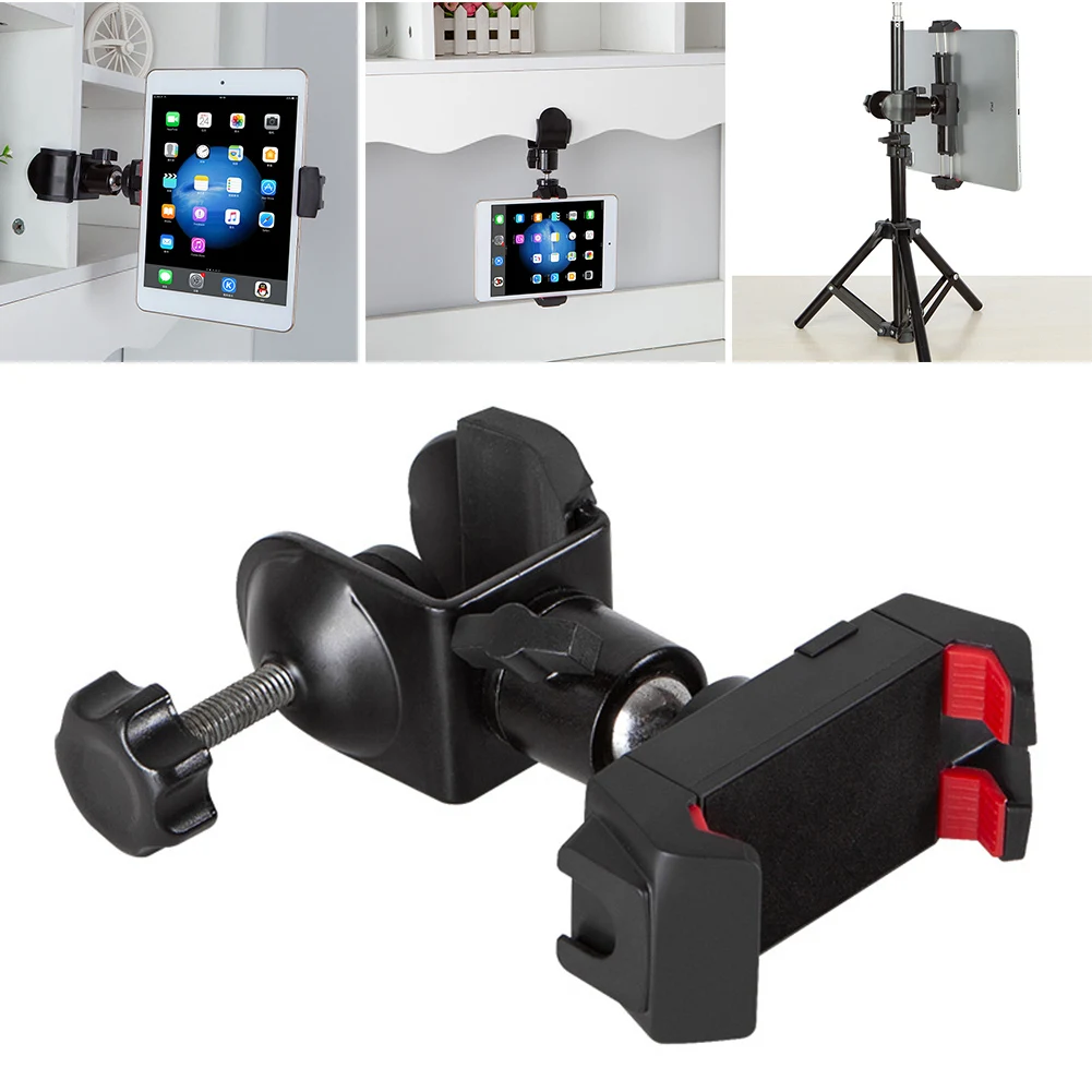 

Universal Microphone Stand Mount Tablet Holder Clip For 4.5-11in Phone Tablets 360 Degree Rotation Music Microphone Mic Stands