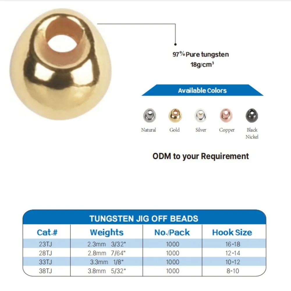 Вольфрамовые бусины из нержавеющего сплава 2024 красивый дизайн рыболовные с