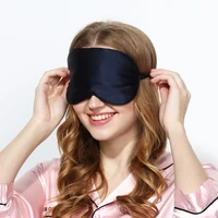 1pc eyeshade silk sleeping eye mask cover eyepatch double sided solid color portable rest relax eye shade cover soft pad