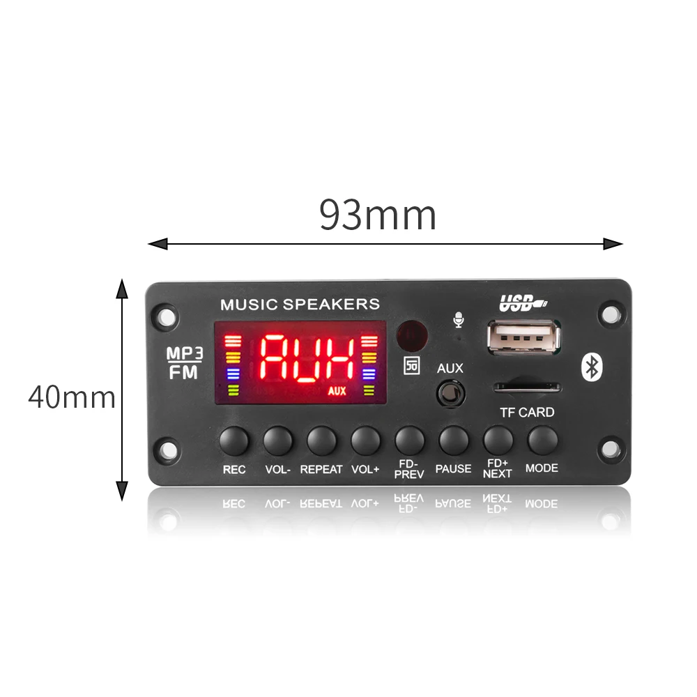 2*25 Вт 50 усилитель DC 7-15 в MP3 декодер плата Bluetooth 5 0 12 В Автомобильный плеер USB FM
