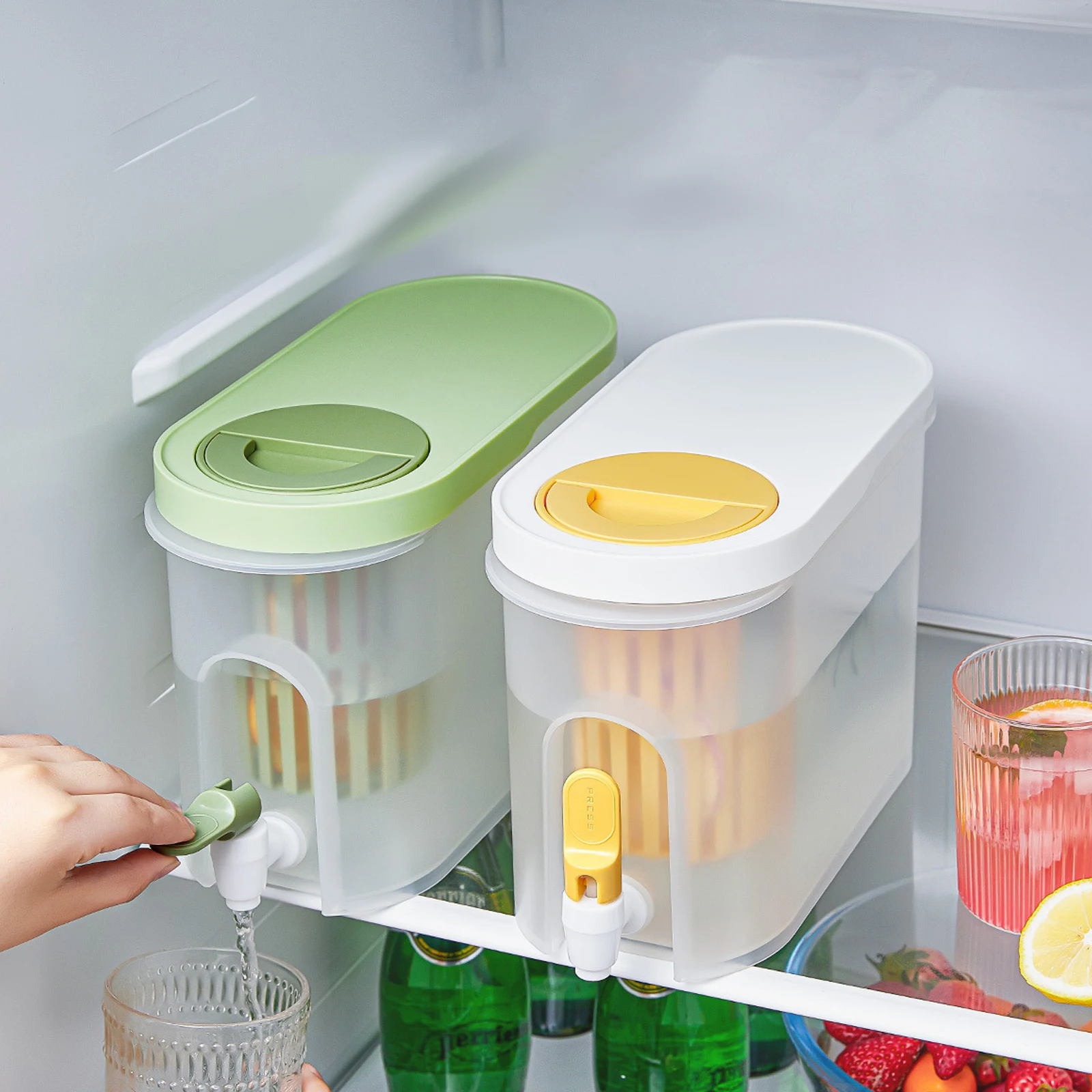 

Л с краном, большой емкости, холодильник, холодный чайник, фруктовый чай, холодный чайник с водой, летнее бытовое ведро для льда