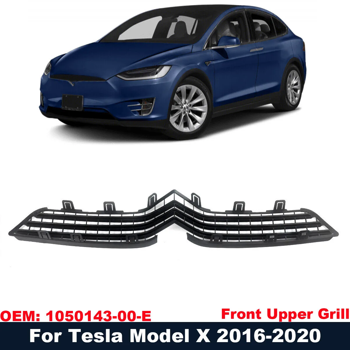 

Для 2016-2020 Tesla Model X совершенно новый OEM 1050143-00-E 105014300E Передняя верхняя Центральная впускная сетчатая решетка
