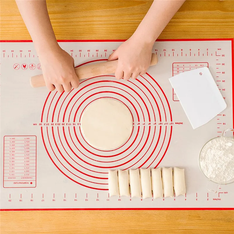 

Kitchen Accessories Silicone Baking Mats Sheet Pizza Dough Non-Stick Maker Holder Pastry Cooking Tools Bakeware Kitchen Gadgets