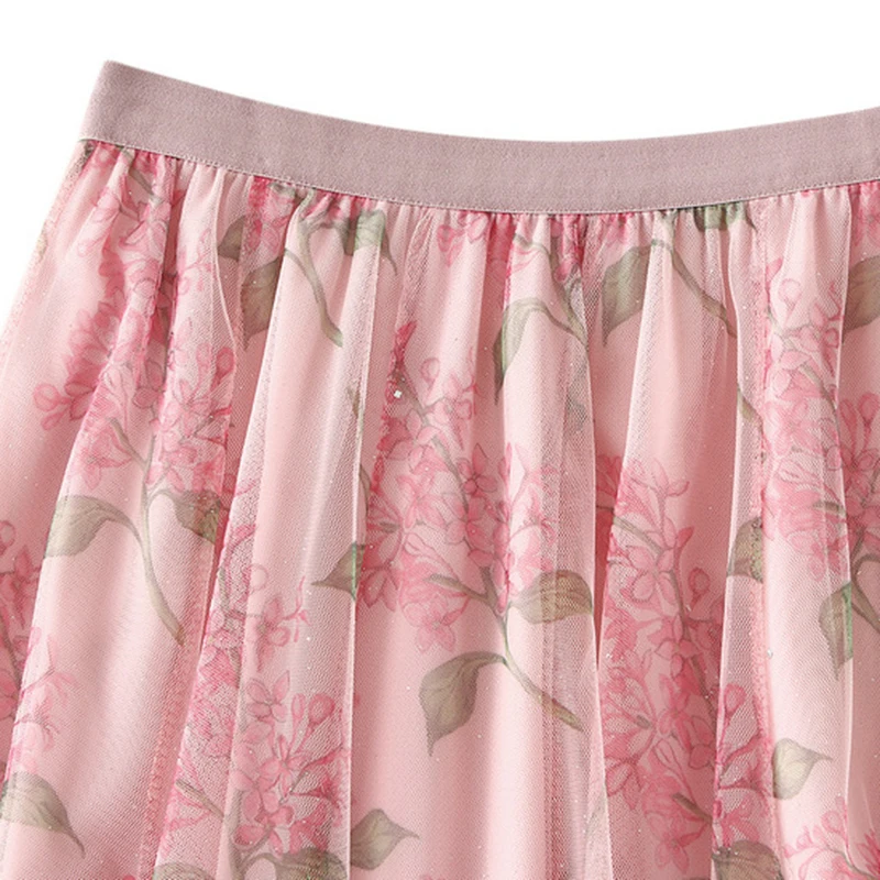 Женская юбка-пачка средней длины с эластичным поясом