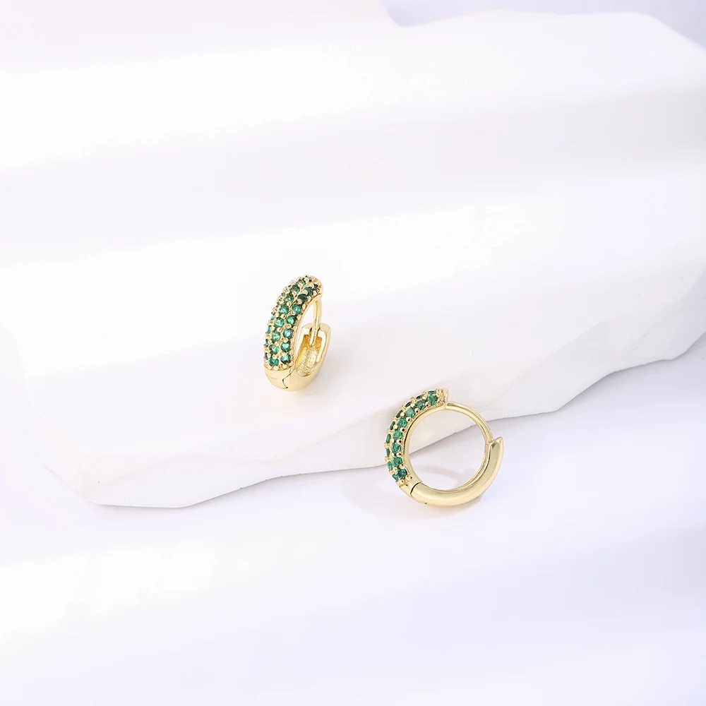 

Женские гипоаллергенные серьги с разноцветным цирконом, классические простые готические серьги в Корейском стиле, 2022