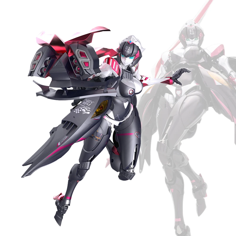 

Ex-01 Plus Mooka Action Figure Morphing Hand Made Model Mobile Suit Girl Display Tabletop Decoration Collectibles Halloween Gift
