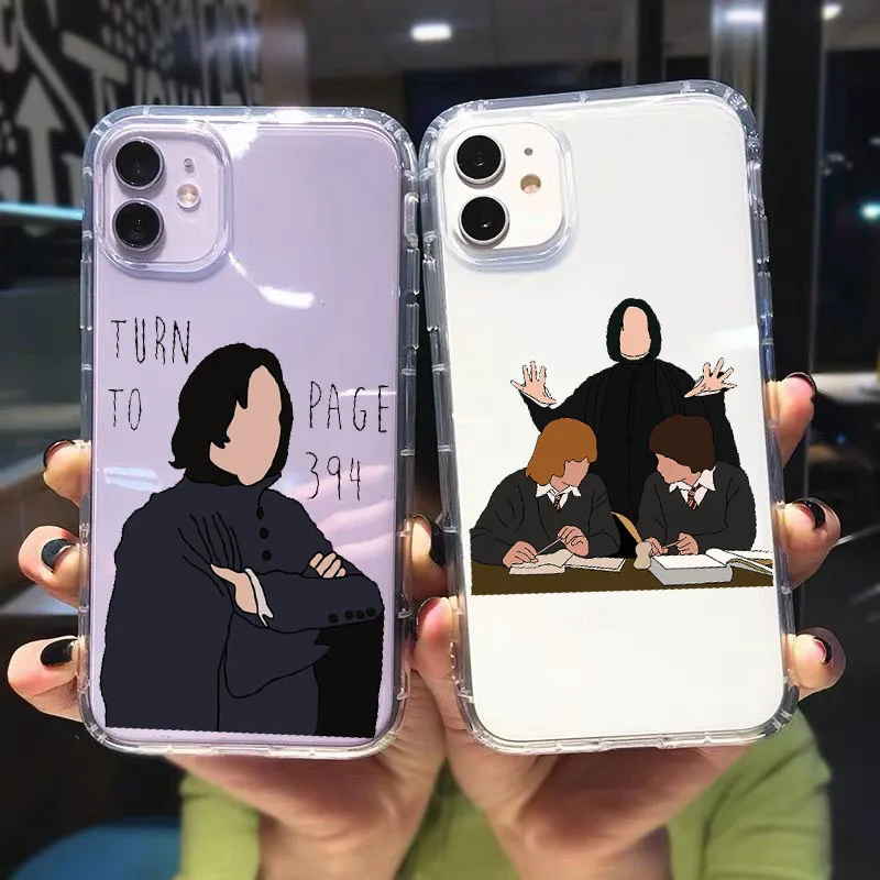 

Remazy Fashion Snape Aways Clear Phone Case For iPhone 13 11 Pro 12 XS MAX SE 7 XR X 8 6 Plus Shockproof Soft TPU Cover Fundas