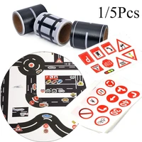 diy route mark kids learning intelligence traffic sticker safety education study road signs tool railway road tape