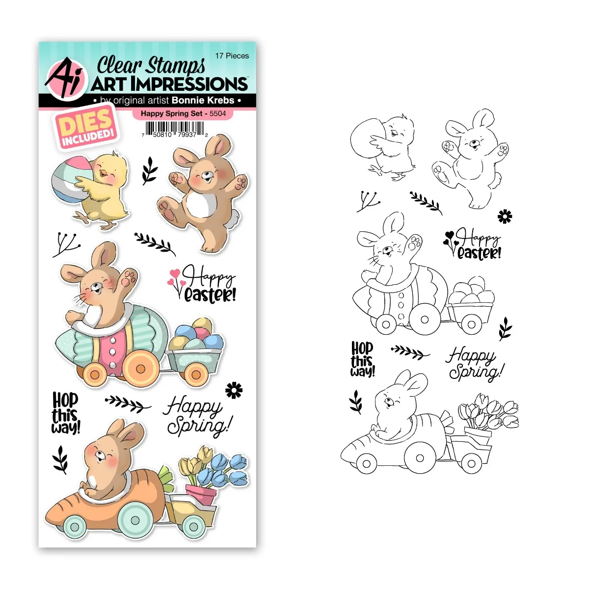 

2022 Happy Spring Metal Cutting Dies Clear Silicone Cling Stamps Seal Diy Cards Making Scrapbooking Paper Decor Embossing Molds