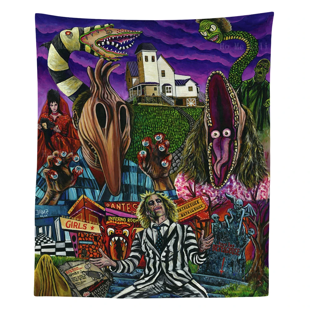 

Beetlejuice Hill Giant Herdgorger Magic Horror Movie The Gathering Badass Poster Tapestry By Ho Me Lili For Livingroom Home Deco