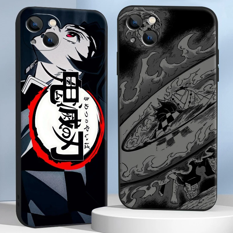 

Demon Slayer Anime Phone Case For iPhone 11 12 13 11Pro 6 7 8 12mini XR XS 12Pro MAX SE 2020 13 Pro New Color shell TPU Funda