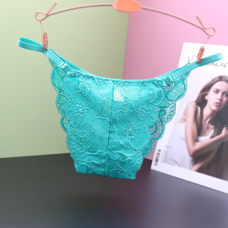 Японское кружевное нижнее белье для женщин без следов регулируемые с низкой