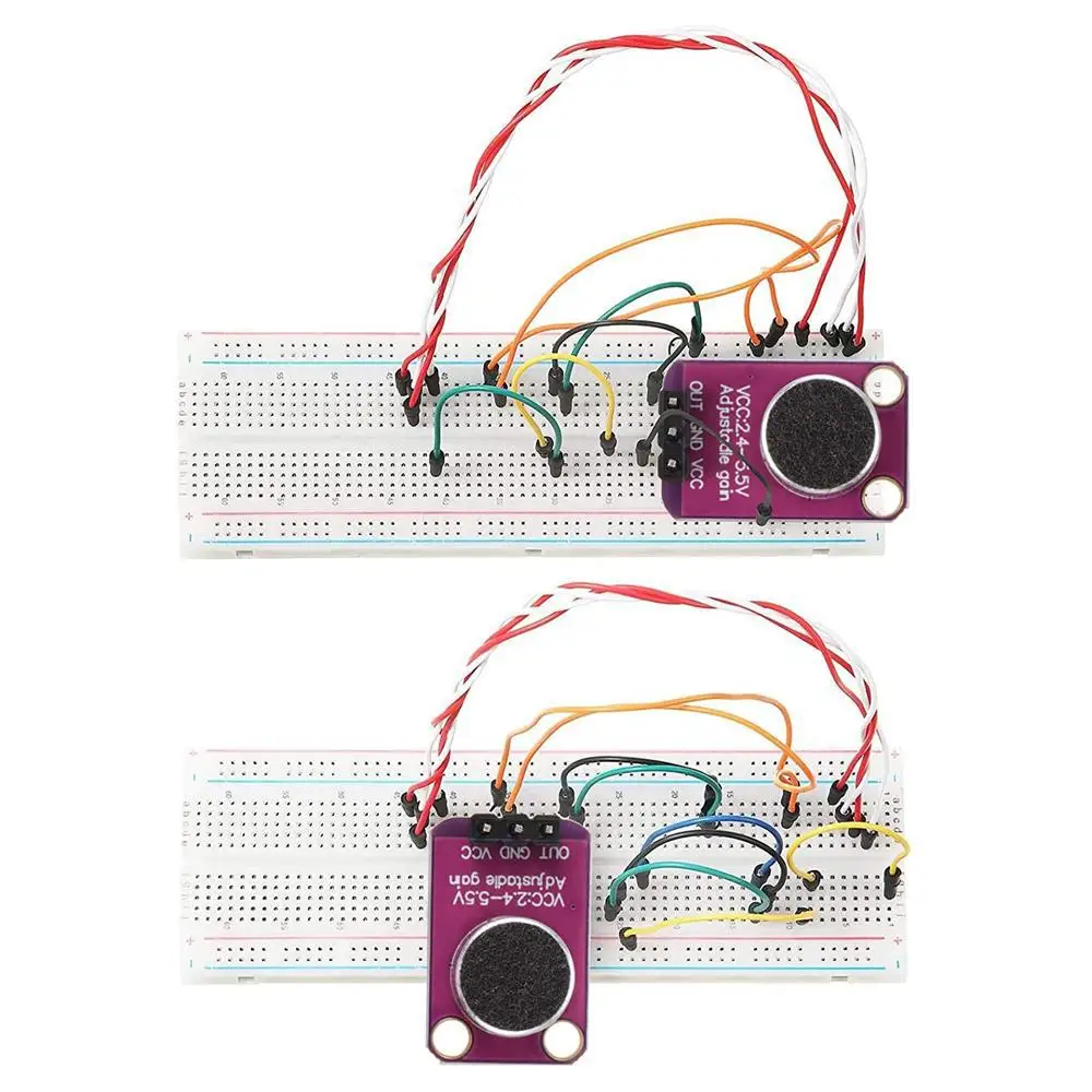 Фото 3 шт. модуля звукового датчика GY MAX4466 с микрофонным предусилителем для Arduino ESP32, для распознавания голоса и захвата аудио №3