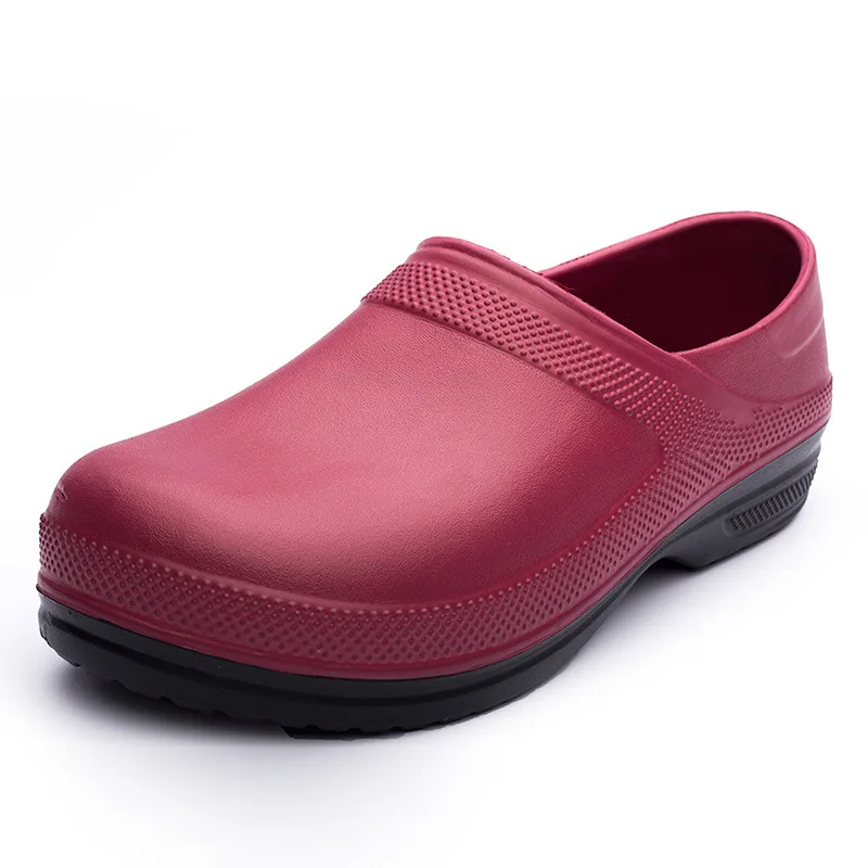 

New Hotel Kitchen Clogs Non-slip Waterproof Oil-proof Work Shoes Breathable Resistant Kitchen Cook Chef Shoes Plus Size 2023